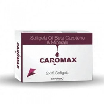 Caromax Softgel Capsules - Betacarotene & Mineral Antioxidant Supplement.